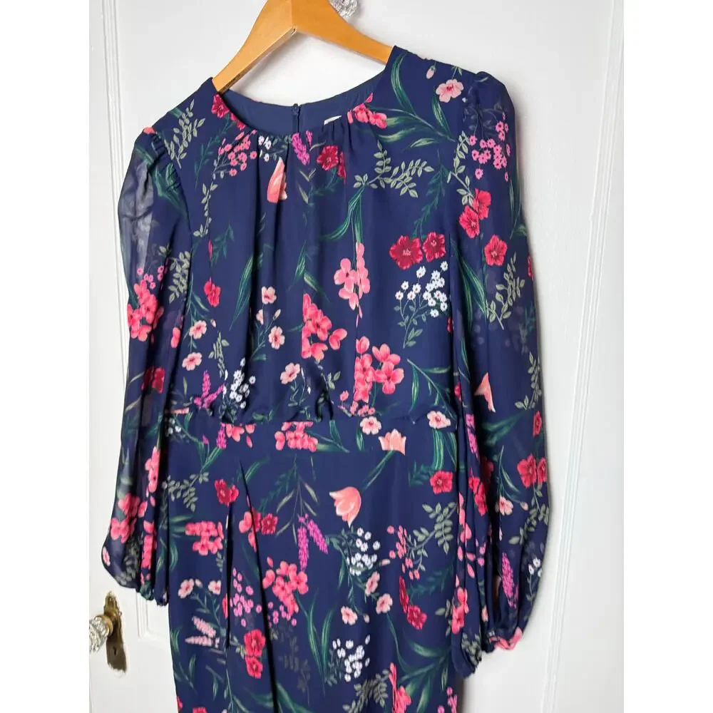 Eliza J Navy Floral Maxi Dress - Picture 3 of 12